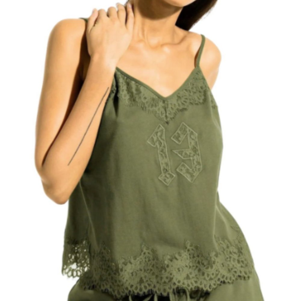 FENTY X PUMA Lace Trim Camisole Olive Green
